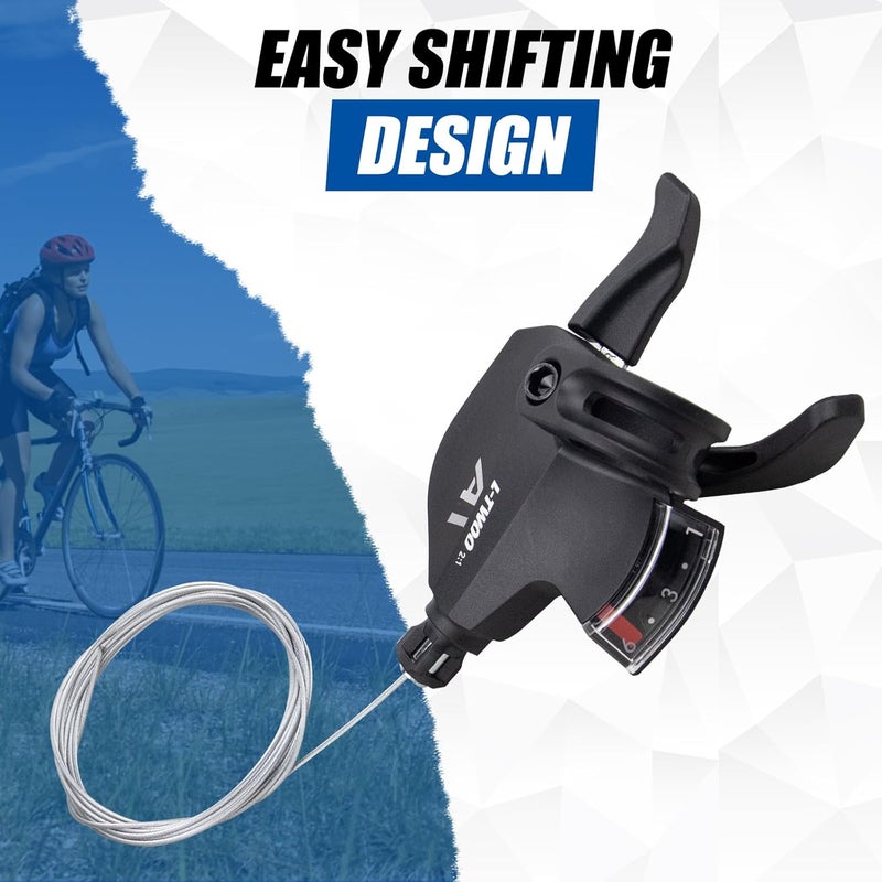 WEEROCK Bike Shifter Lever 6 Speeds Right Thumb Gear Shift Lever for Mountain Bicycle - Image 4